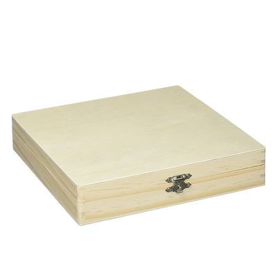 Unfinished Wooden Cigar Box for Eco-Friendly Packaging and Stamping Printing Handling