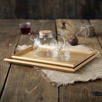 Delicate Nordic Wooden Tray Eco-Friendly and Customizable with Laser Engraved Printing