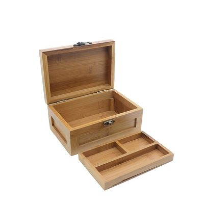 Luxury Gift Packaging with Laser Engraved Printing on Custom Bamboo Wood Box