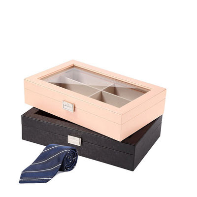 Unfinished Wood Tie Gift Storage Boxes Customized Logo Acceptable and Free Sample Charge