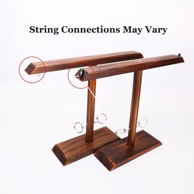 Developmental Game Solid Wooden Ring Hook Toss Game for Bar Age Range 8 to 13 Years
