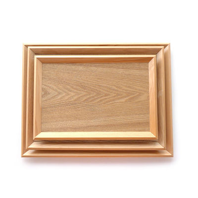 Concise Style Wooden Food Serving Trays Customized Designs Ideal for Food and Drinks