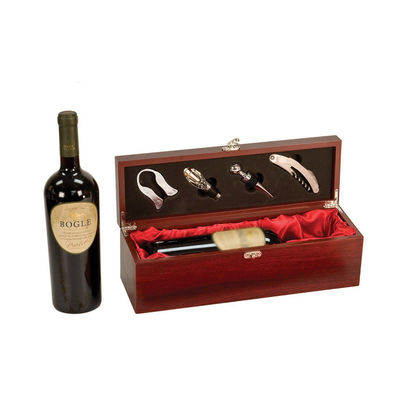 750ml Burned Printing Wine Gift Box for Design Fashion MDF Wood Construction