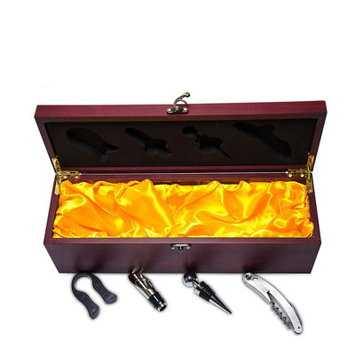 750ml Burned Printing Wine Gift Box for Design Fashion MDF Wood Construction