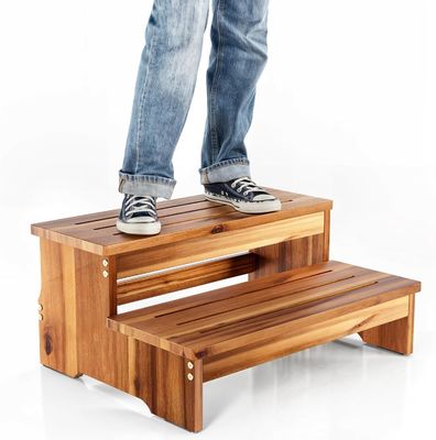 Detachable Two Step Stool for Adult Kid Printing Laser Engrave 500 Lbs Weight Capacity