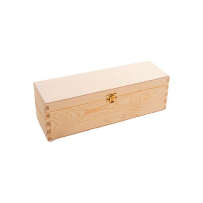 Custom Order Accepted Silk-screen Printing Unfinished Pine Wood Wooden Box for Wine
