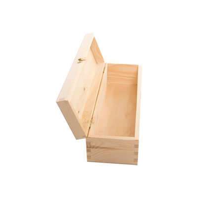 Custom Order Accepted Silk-screen Printing Unfinished Pine Wood Wooden Box for Wine