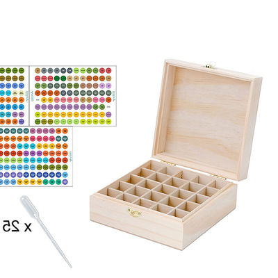 Customizable Multi-tray Large Essential Oils Storage Wooden Package Box with Dividers