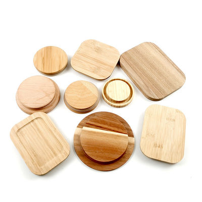 Non Spill Wooden Cup Lid for Jars Say Goodbye to Messy Spills and Stain