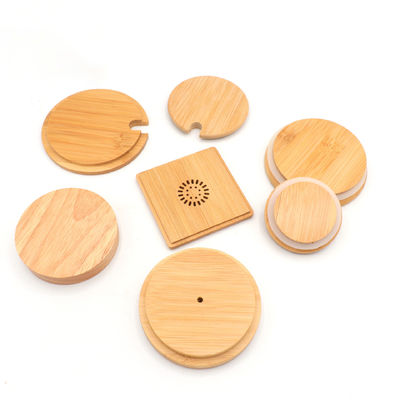 Non Spill Wooden Cup Lid for Jars Say Goodbye to Messy Spills and Stain