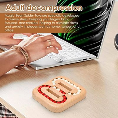 Unisex 202405 Wooden Tile Brain Maze Game for Seniors Older Adults Easy Puzzle Toys for Alzheimer's