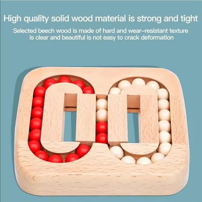 Unisex 202405 Wooden Tile Brain Maze Game for Seniors Older Adults Easy Puzzle Toys for Alzheimer's