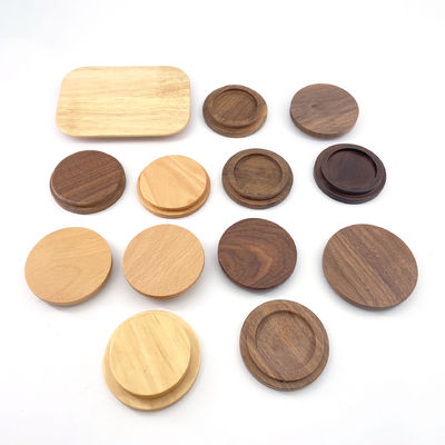 Non Spill Wooden Cup Lid for Jars Say Goodbye to Messy Spills and Stain