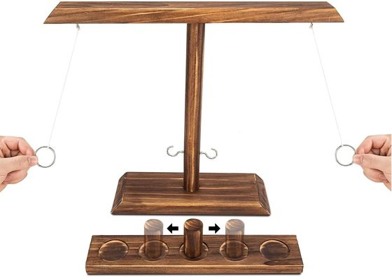 Save Space Solid Wooden Ring Hook Toss Game Latest Addition for Bar Entertainment