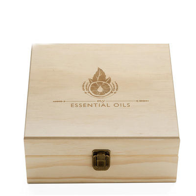 Unfinished Packaging Doterra Wooden Essential Oil Box with Customized Logo Acceptable
