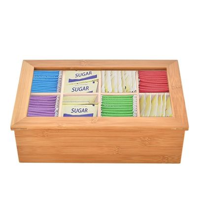 Vintage Chest Empty Wooden Gift Storage Tea Box with Customized Logo and Plain Color