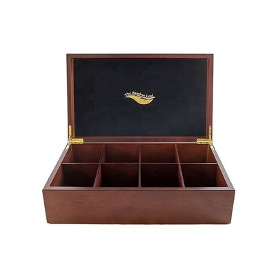 Customized Logo Acceptable Painted Eco-friendly Vintage Chest Wooden Box Packaging Tea