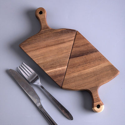 OEM ODM Accepted Customized Size Eco-Friendly Non Stick Dinner Wood Pizza Plate Serving Tray 6pcs