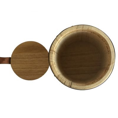 Natural Wooden Barrel Craft Decoration with Customized Logo Acceptable and Gift