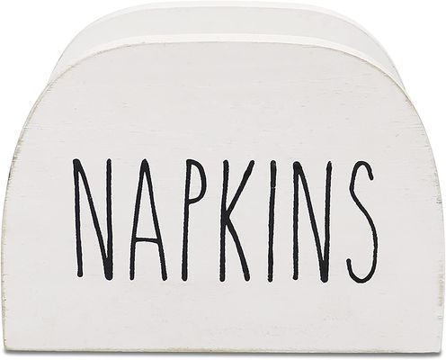 Custom Burned Napkin Holder for Kitchen Countertops 15x11x7.6cm All-Season Solid Wood