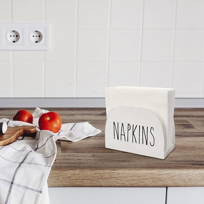 Custom Burned Napkin Holder for Kitchen Countertops 15x11x7.6cm All-Season Solid Wood