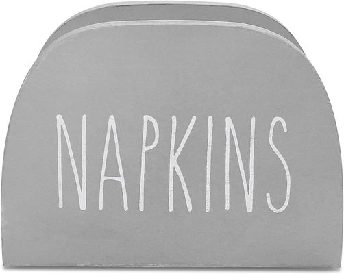 Custom Burned Napkin Holder for Kitchen Countertops 15x11x7.6cm All-Season Solid Wood