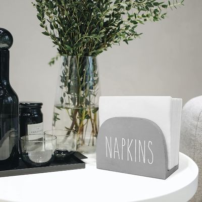 Custom Burned Napkin Holder for Kitchen Countertops 15x11x7.6cm All-Season Solid Wood