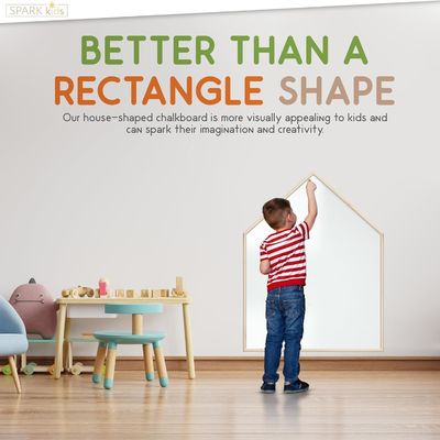 Gifts Stores House Shaped Magnetic Drawing Chalkboard Whiteboard for Modern Design Style