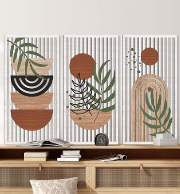 Modern Decor Sun Moon Plant Nature Wall Decor For Living Room with Customized Logo