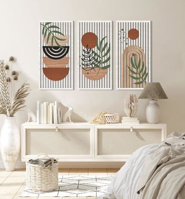 Modern Decor Sun Moon Plant Nature Wall Decor For Living Room with Customized Logo