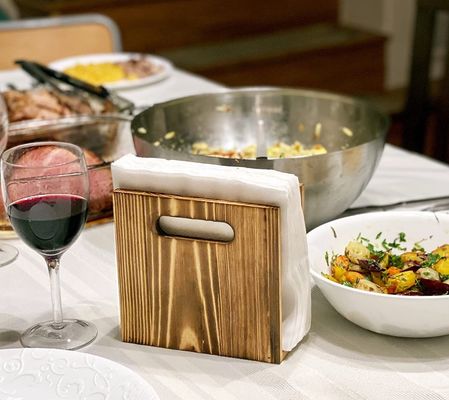 Customizable Rustic Napkin Holder for Farmhouse Decoration Printing Silk-screen/Burned