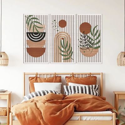 Modern Decor Sun Moon Plant Nature Wall Decor For Living Room with Customized Logo