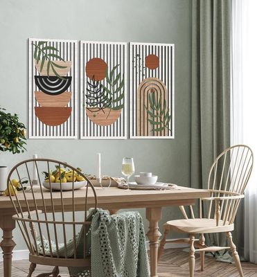 Modern Decor Sun Moon Plant Nature Wall Decor For Living Room with Customized Logo