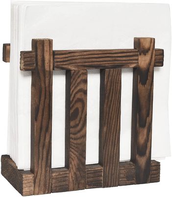 Rustic Style Wood Napkin Holders for Table Restaurants Gifts Custom Burned All-Season