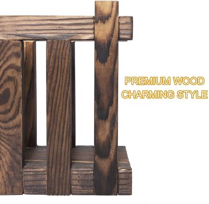 Rustic Style Wood Napkin Holders for Table Restaurants Gifts Custom Burned All-Season