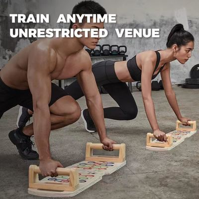 Custom Size Wooden Foldable Push Up Handles for Professional Strength Training