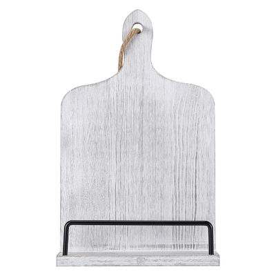 Effortlessly Read Your Recipes with this Rustic Wood Recipe Book Holder Adjustable
