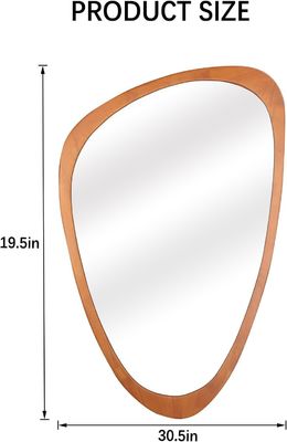 Beautiful Home Decor Free Sample Charge for Asymmetrical Mirror Wood Irregular Mirror