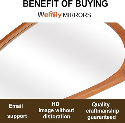 Beautiful Home Decor Free Sample Charge for Asymmetrical Mirror Wood Irregular Mirror