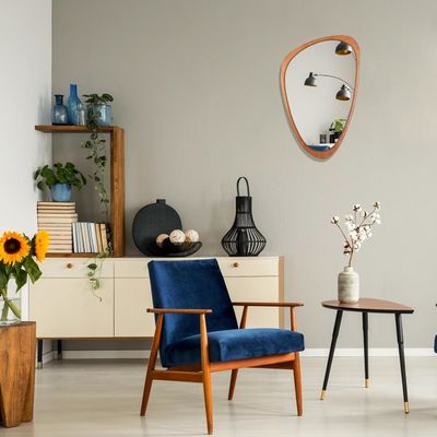Beautiful Home Decor Free Sample Charge for Asymmetrical Mirror Wood Irregular Mirror