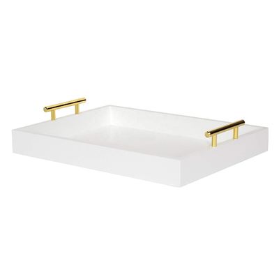 OEM ODM Accepted Walnut or Custom Wood Serving Tray with Handles