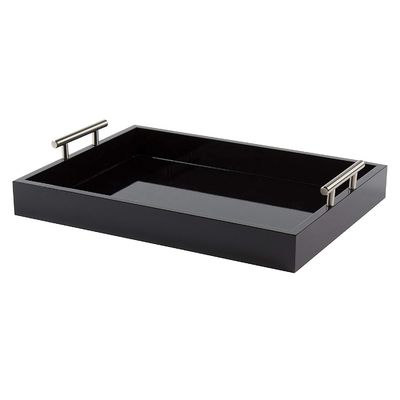 OEM ODM Accepted Walnut or Custom Wood Serving Tray with Handles