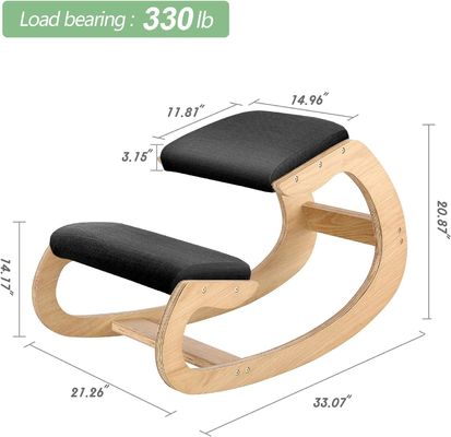 Ergonomic Kneeling Rocking Knee Chair Modern Upright Posture Chair for Home Stool Ottoman
