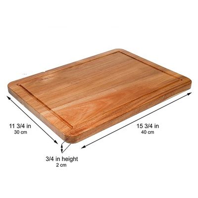 Extra Large Acacia Oak Bamboo Cutting Board for Stocked Occasion Selection Not Support
