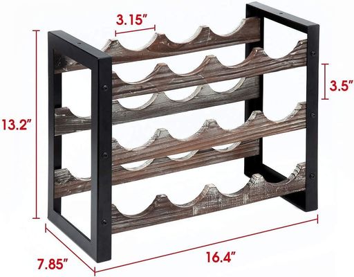 Functional Design Multifunctional Wooden Wine Rack Countertop for Liquor Bottles