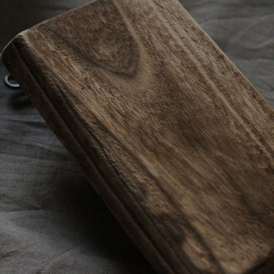 Rustic Natural Wood Service Tray with Metal Handles OEM ODM Accepted