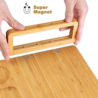 Stainless Steel Cheese Knives Bamboo Cheese Board Set for Charcuterie and Serving
