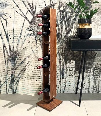 Custom Wooden Wine Rack for Home Decor Installation Type Standing Type Anniversary Gift