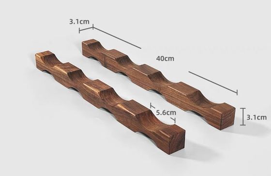 Tabletop Wine Bottle Rack Wooden Wine Display Shelf for Space-Saving Organization