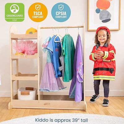 Set of Kids Montessori Wardrobe Clothing and Costume Organizer Custom Size Organizer